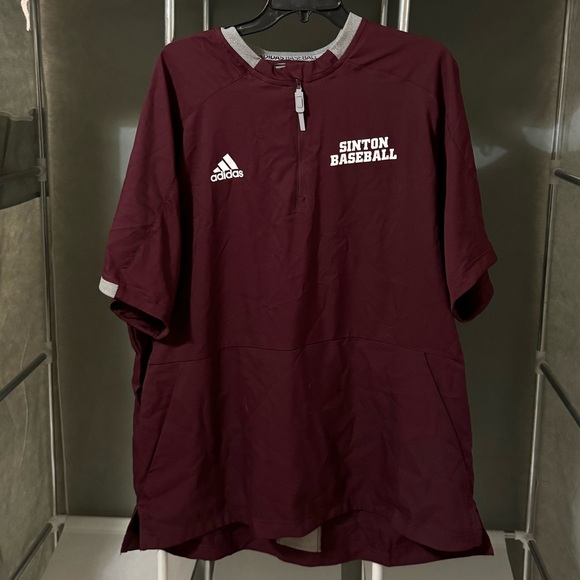 NEW WITH TAGS Sinton Adidas Baseball Men’s Icon Short Sleeve Cage Jacket - Picture 1 of 9